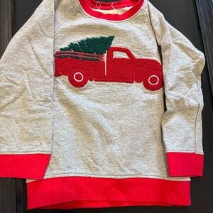 Kids Embroidered Christmas Crewneck Sweatshirt